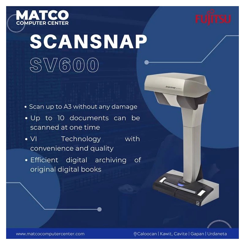 ScanSnap SV600 Overhead Book and Document Scanner