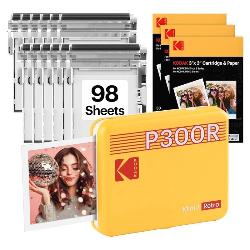 Kodak Mini 3 Retro Portable Photo Printer P300RY60