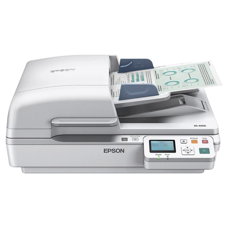 Epson WorkForce DS-6500 Document Scanner, Flatbed & Duplex ADF, 1200 dpi