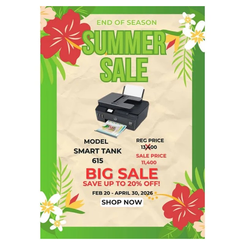 HP Smart Tank 615 Wireless All-in-One Ink Tank Printer Y0F17A